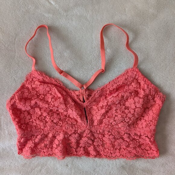 3/$30 Pink lace bralette - Picture 1 of 5